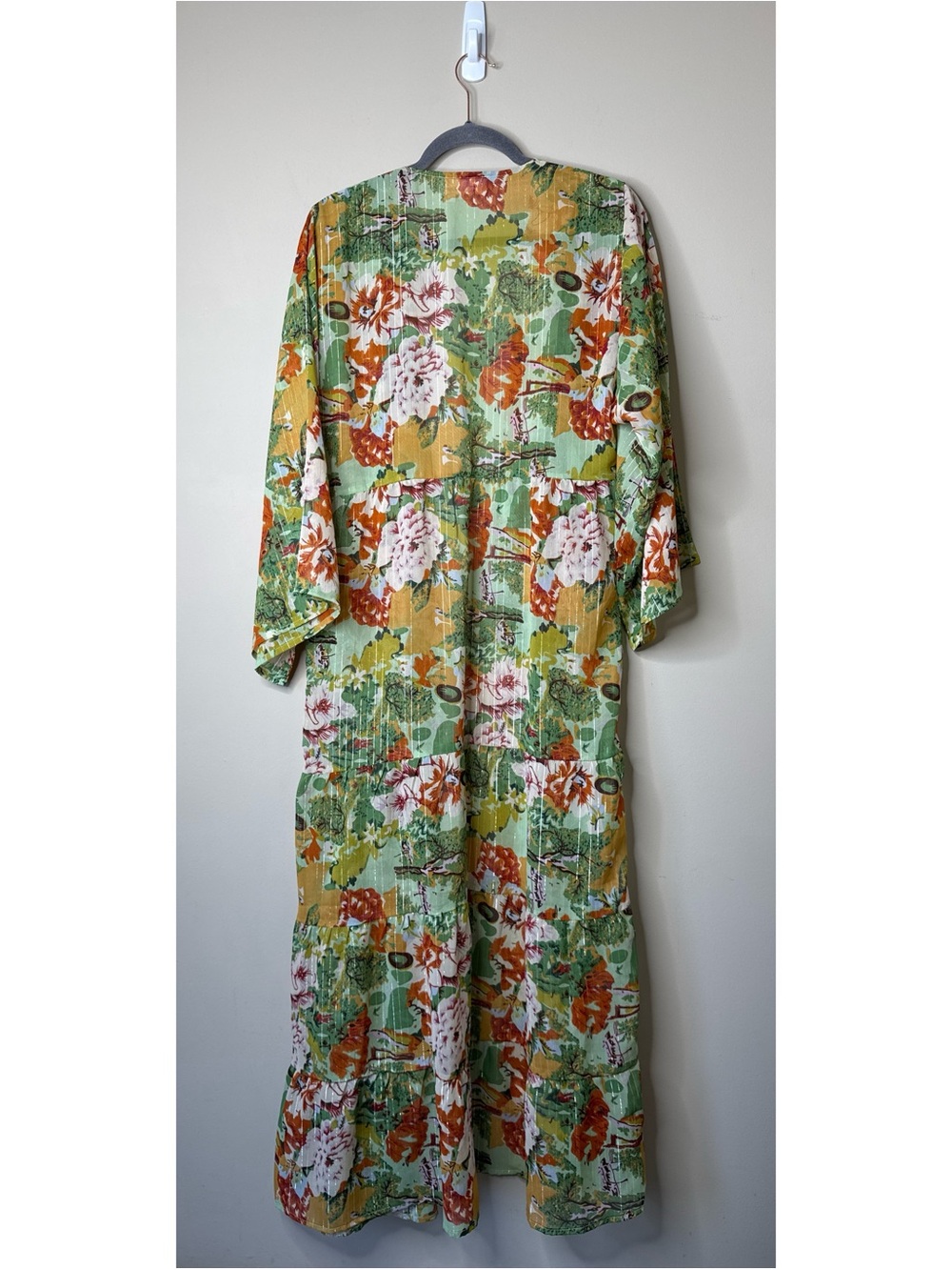 Anthropologie Floral Duster Kimono One Size - Picture 4 of 7